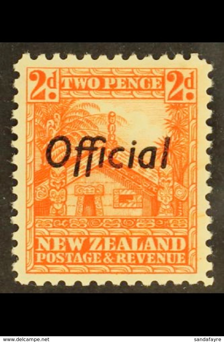 OFFICIAL 1936 2d Orange, Perf 12½, SG O123b, Very Fine Well Centered Mint. Scarce Stamp. For More Images, Please Visit H - Andere & Zonder Classificatie