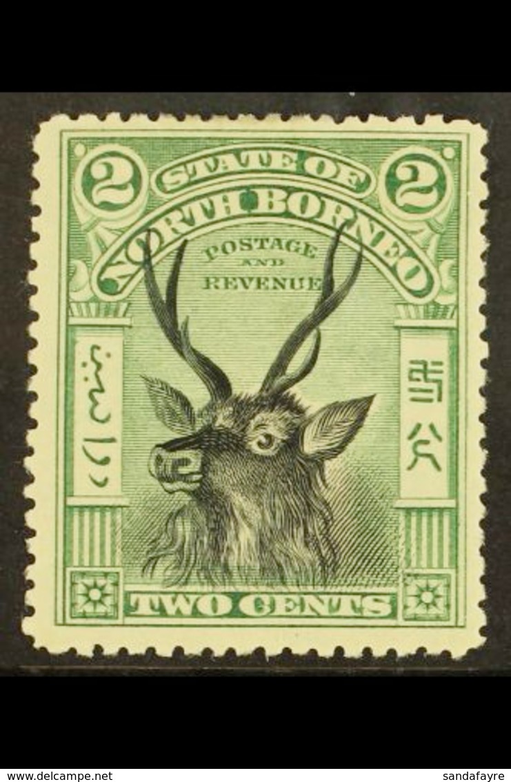 1897-1902 2c Black & Green, SG 95, Fine Mint For More Images, Please Visit Http://www.sandafayre.com/itemdetails.aspx?s= - Noord Borneo (...-1963)