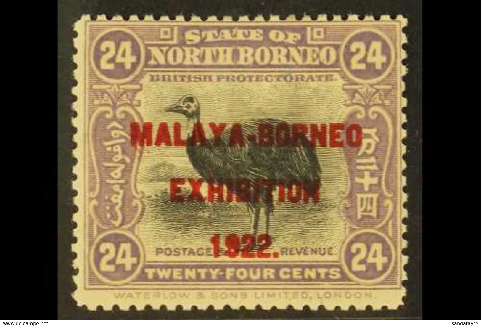 1922 24c Reddish Lilac Malaya Borneo Exhibition, SG 272, Very Fine And Fresh Mint. For More Images, Please Visit Http:// - Nordborneo (...-1963)