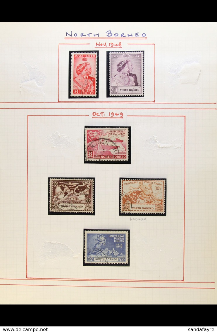 1948-1961 FINE USED COLLECTION In Hingeless Mounts On Leaves, All Different Almost COMPLETE (only Two Cheap Stamps Missi - North Borneo (...-1963)