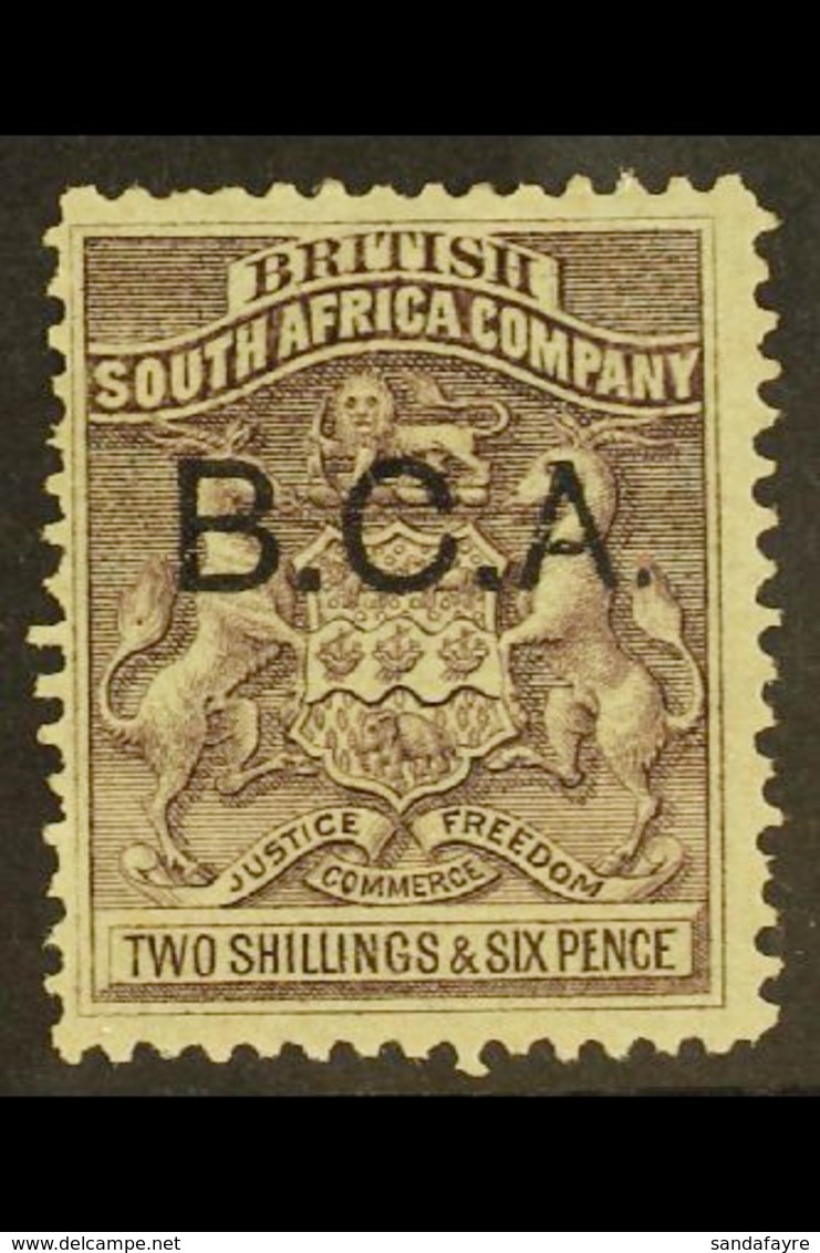 1891-5 2s6d Grey-purple, "B.C.A." Ovpt, SG 9, Fine Mint. For More Images, Please Visit Http://www.sandafayre.com/itemdet - Nyasaland (1907-1953)