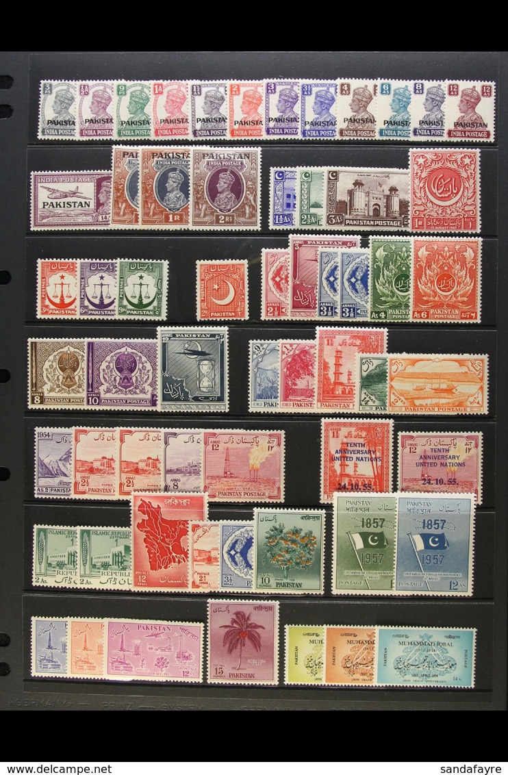 1947-65 FINE MINT COLLECTION An Attractive Collection Presented Chronologically On A Trio Of Stock Pages. Includes 1947  - Pakistan