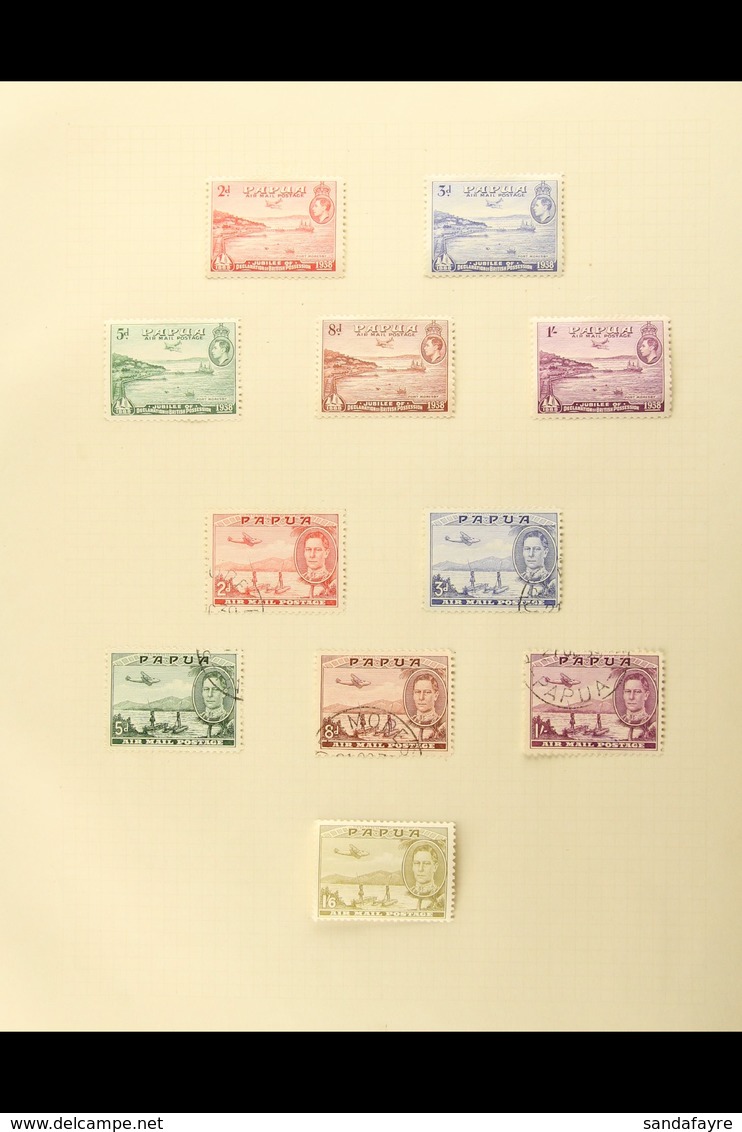 1911-40 ALL DIFFERENT GROUP On Album Pages, Includes 1930 Air Opt Set Of 3 Used, 1932-40 Range Of Values To 5s Used, 193 - Papoea-Nieuw-Guinea