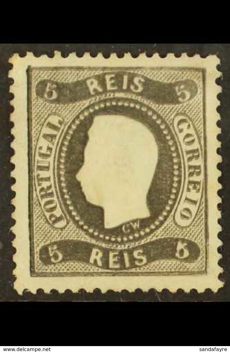 1867-70 5r Black Perf 12½ DOUBLE IMPRESSION (27 Dupla, SG 53 Var), Fine Unused No Gum, Fresh & Scarce. For More Images,  - Andere & Zonder Classificatie