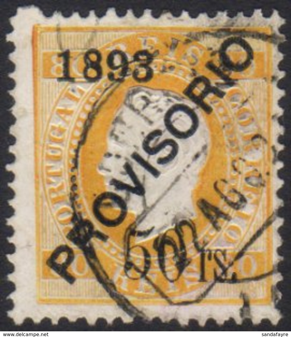 1893 50r On 80r Pale Orange, SG 310, Fine Used, Centered Slightly Right. For More Images, Please Visit Http://www.sandaf - Other & Unclassified