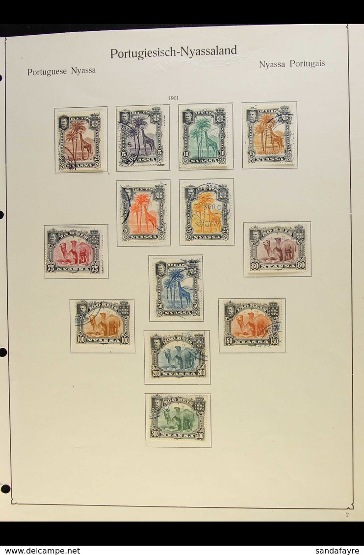 NYASSA 1901-1924 Mint & Used Collection On Leaves, Inc 1901 Sets (x2) Used, Various Surcharges & Overprints, 1921-23 Set - Other & Unclassified