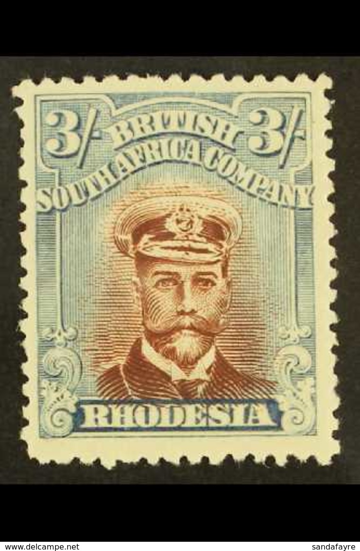1922 3s Red Brown And Grey Blue, Head Die III, Perf 14, Admiral, SG 305, Very Fine NHM. For More Images, Please Visit Ht - Otros & Sin Clasificación
