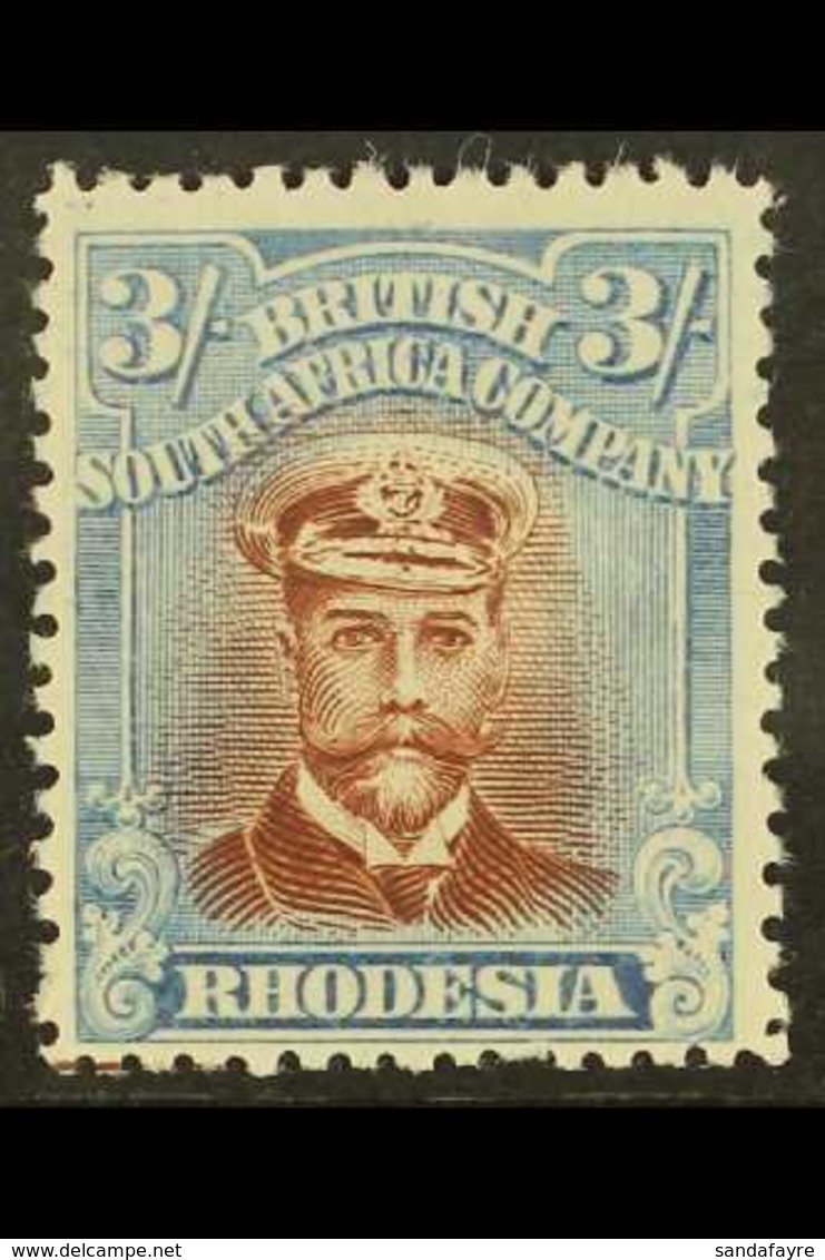1922 3s Red Brown And Turquoise Blue, Head Die III, Perf 14, Admiral, SG 304, Very Fine Never Hinged mint . For More Ima - Sonstige & Ohne Zuordnung