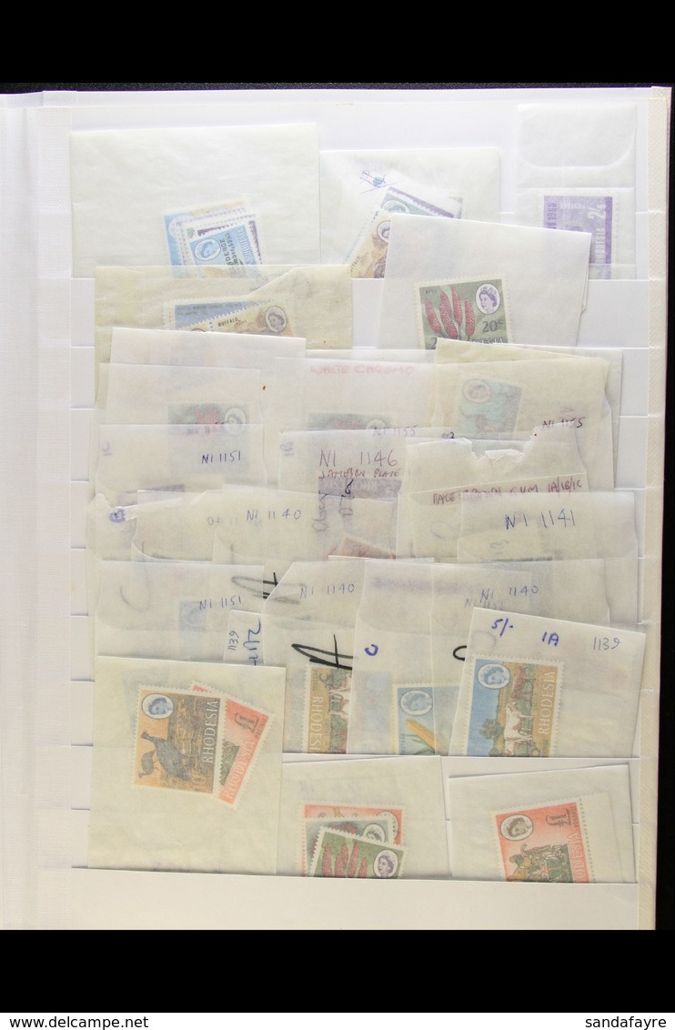 1965-68 NEVER HINGED MINT A Small Range, Post Office Fresh In Glassine Envelopes On A Pair Of Stock Pages With Values Se - Other & Unclassified