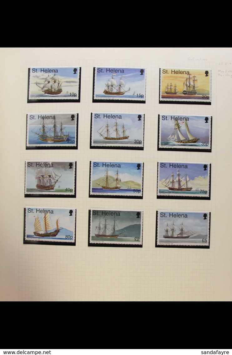 1971-2008 SUPERB NEVER HINGED MINT COLLECTION A Fabulous All Different Collection In An Album With A Very High Level Of  - St. Helena