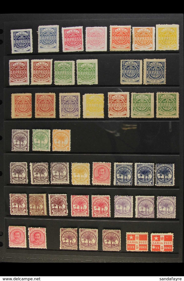 1877-1958 MINT & NHM HOARD. Now Presented On Stock Pages (formerly In Glassines) We See An Often Lightly Duplicated Rang - Samoa (Staat)