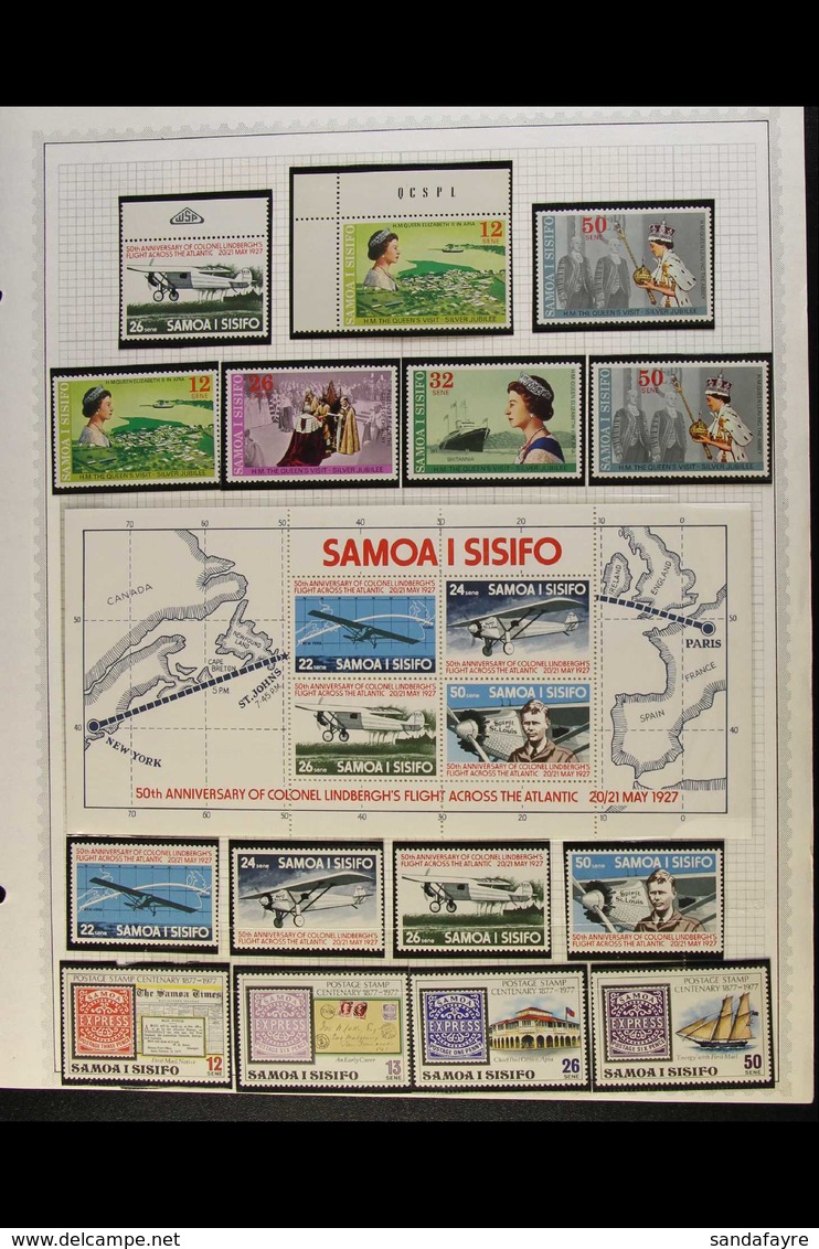1977-1984 INTERESTING NHM COLLECTION. An Attractive Collection Of Sets & Miniature Sheets Presented In Mounts On Album P - Samoa (Staat)