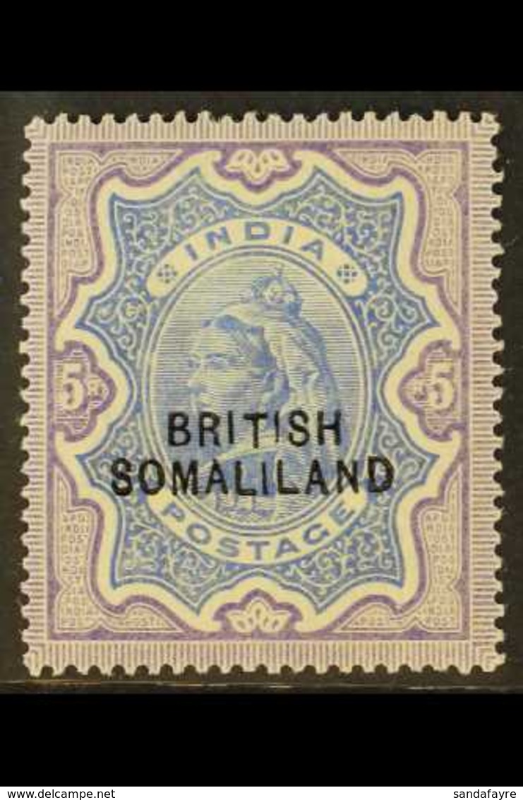 1903 5r Ultramarine & Violet, SG 24, Fine Mint For More Images, Please Visit Http://www.sandafayre.com/itemdetails.aspx? - Somaliland (Protectorate ...-1959)