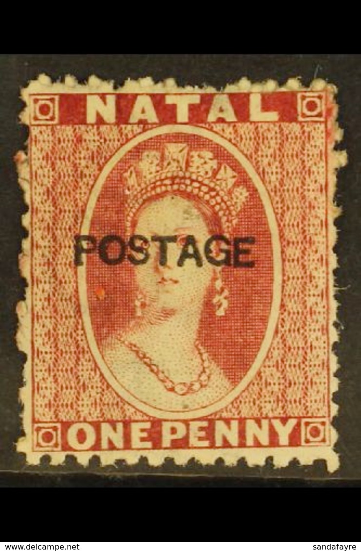 1875 1d Rose, Wmk CC, Perf 121½, Ovptd "Postage" In Sans-seriff Letters, SG 76, Fresh Mint.  For More Images, Please Vis - Zonder Classificatie