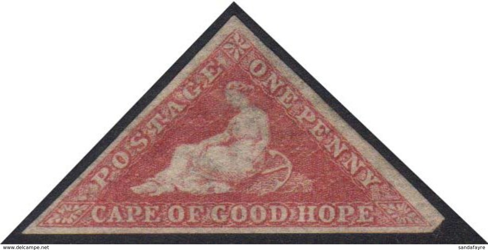 CAPE OF GOOD HOPE 1858 1d Rose, SG 5a, Fine Unused With 3 Small To Large Margins. For More Images, Please Visit Http://w - Unclassified