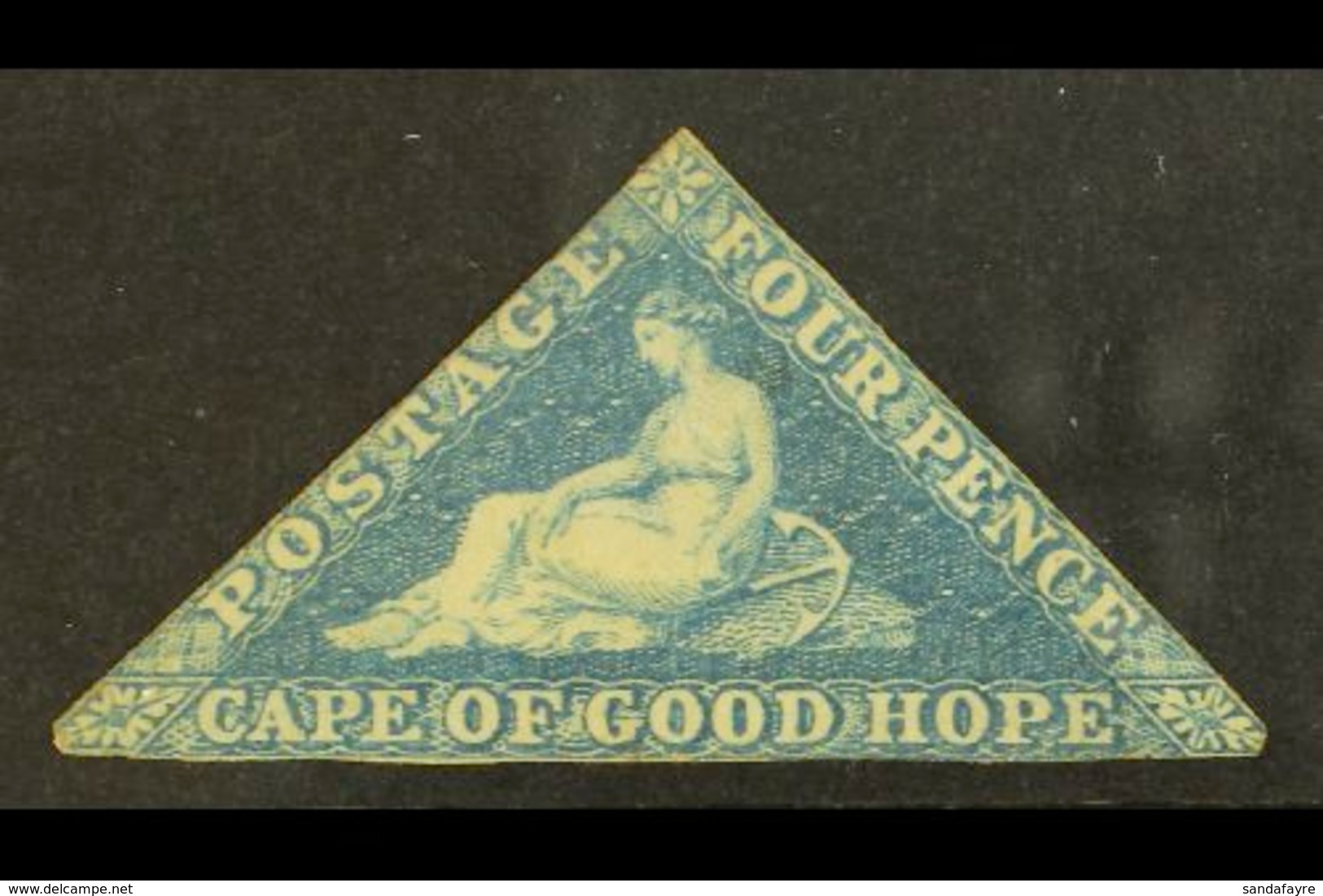 CAPE OF GOOD HOPE 1855-63 4d Blue, SG 6a, Unused With Small/touching Margins, Cat £1000. For More Images, Please Visit H - Zonder Classificatie