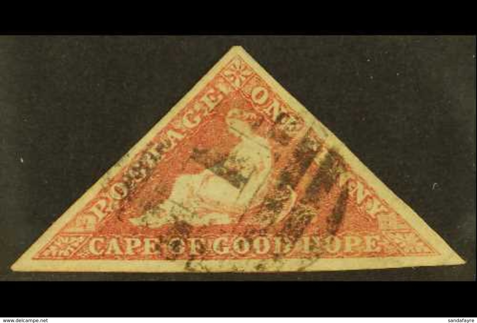 CAPE OF GOOD HOPE 1855-63 1d Rose, SG 5a, Very Fine Used With 3 Large Margins & Light Numeral Cancellation For More Imag - Ohne Zuordnung