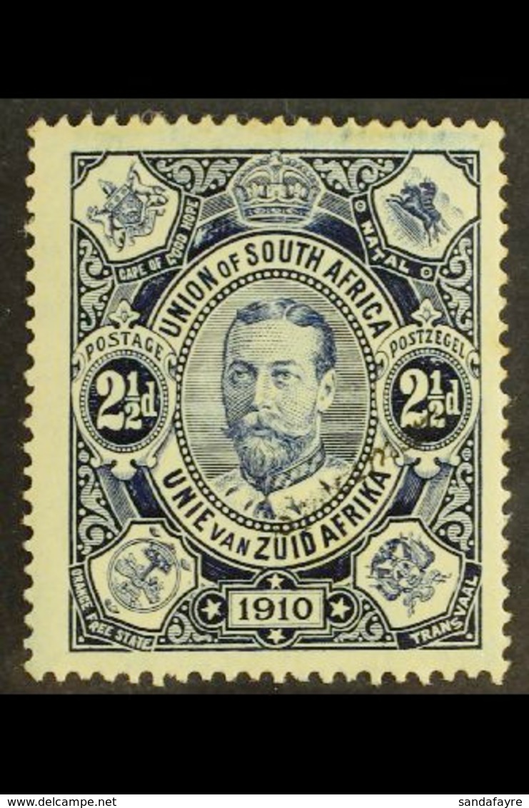 1910 2½d Deep- Blue On Lightly Blued Paper, "Specimen" Handstamp (light Impression), SG 1s, Couple Of Toned Perfs, Other - Sin Clasificación