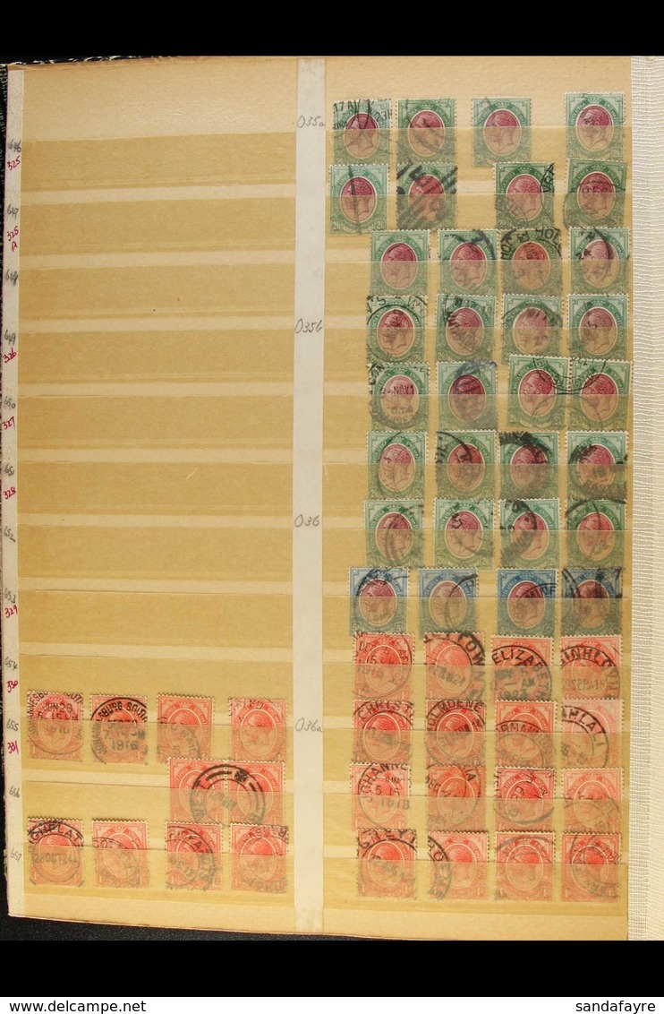 1913-24 KING'S HEADS HUGE USED ACCUMULATION In Three Stock Books And More Pages, From The Accumulation Of A Philatelic H - Unclassified