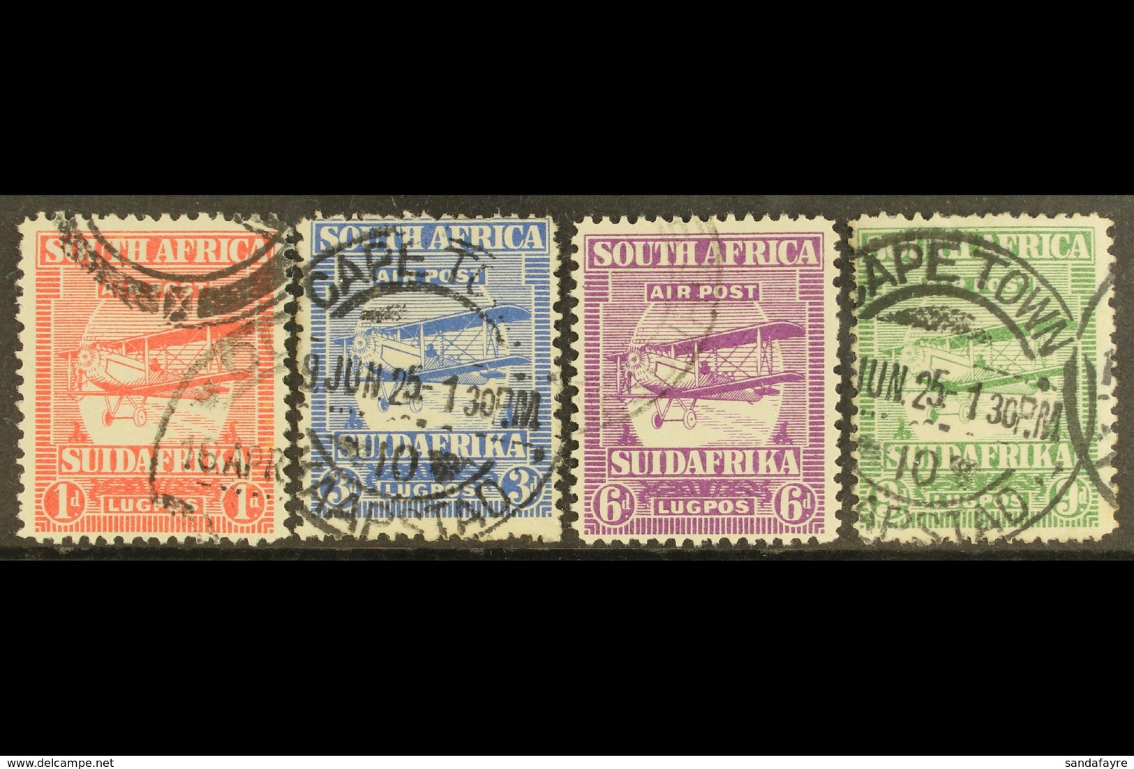 1925 Airmail Set, SG 26/9, Good To Fine Used, C.d.s. Postmarks (4). For More Images, Please Visit Http://www.sandafayre. - Unclassified