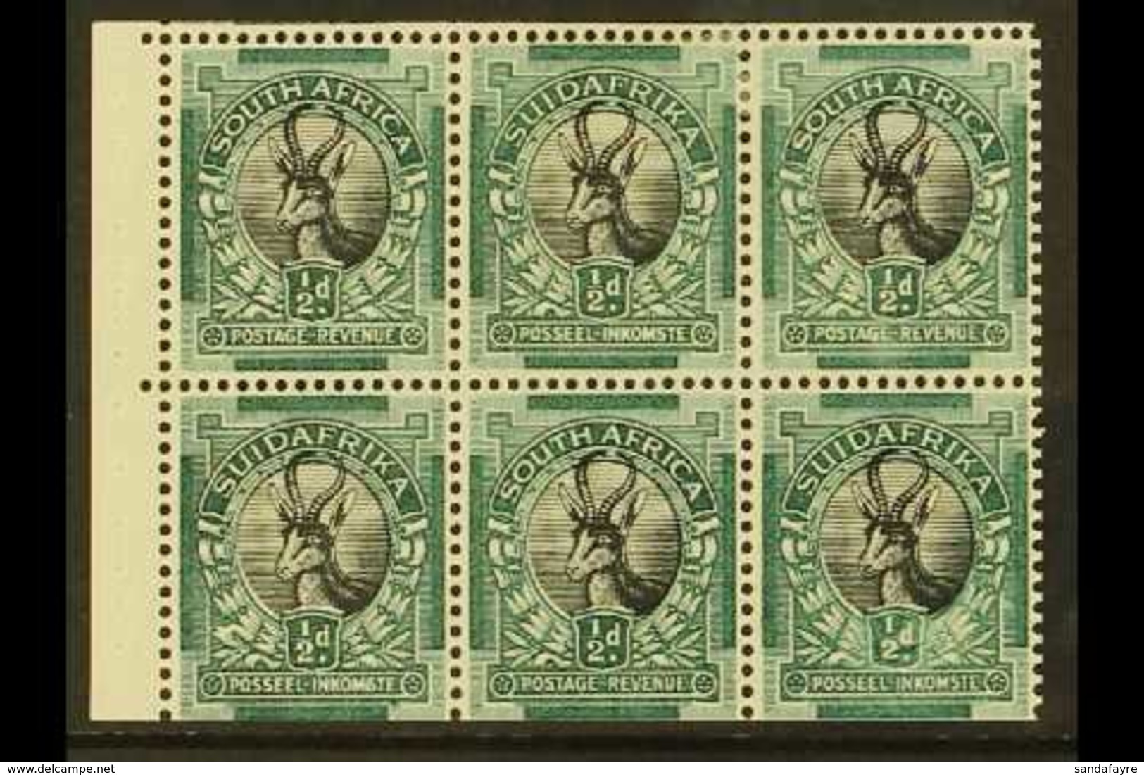 BOOKLET PANE 1930-1 ½d Watermark Inverted, English Stamp First, COMPLETE PANE OF SIX from Rare 1930 2s6d Or 1931 3s Roto - Ohne Zuordnung