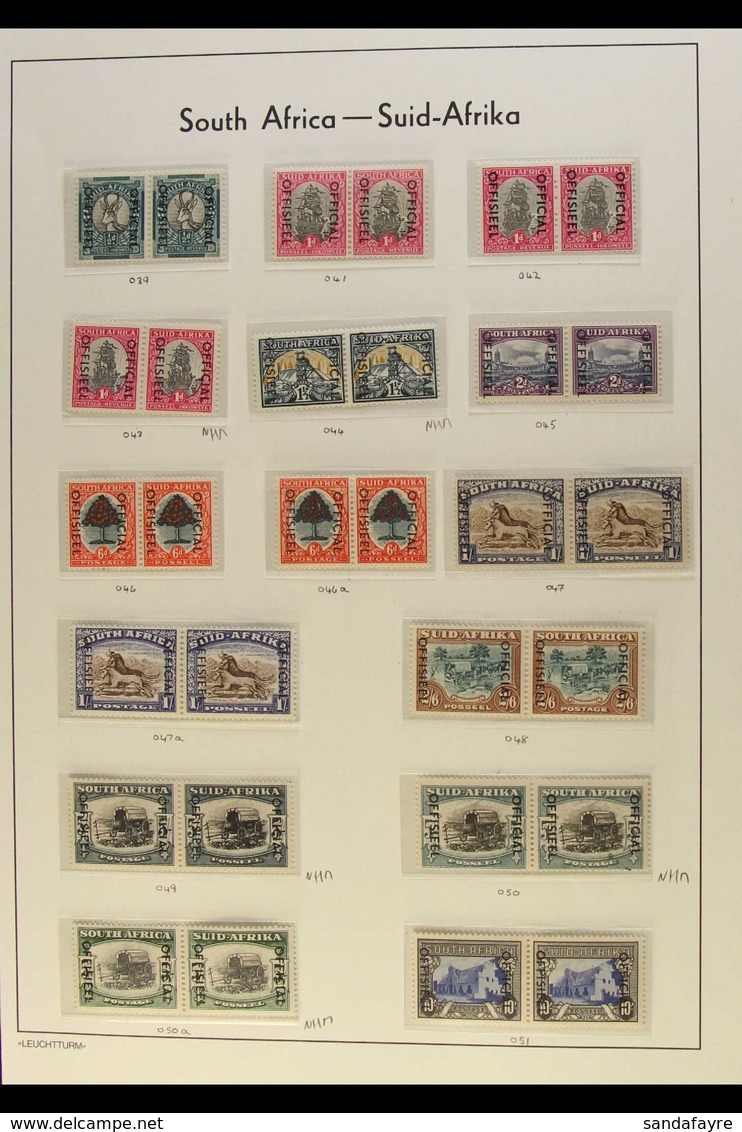 OFFICIALS 1950-54 Overprints Complete Set With All Listed Types & Shades, SG O39/51, O46a, O47a & O50a, Fine Mint (all T - Unclassified