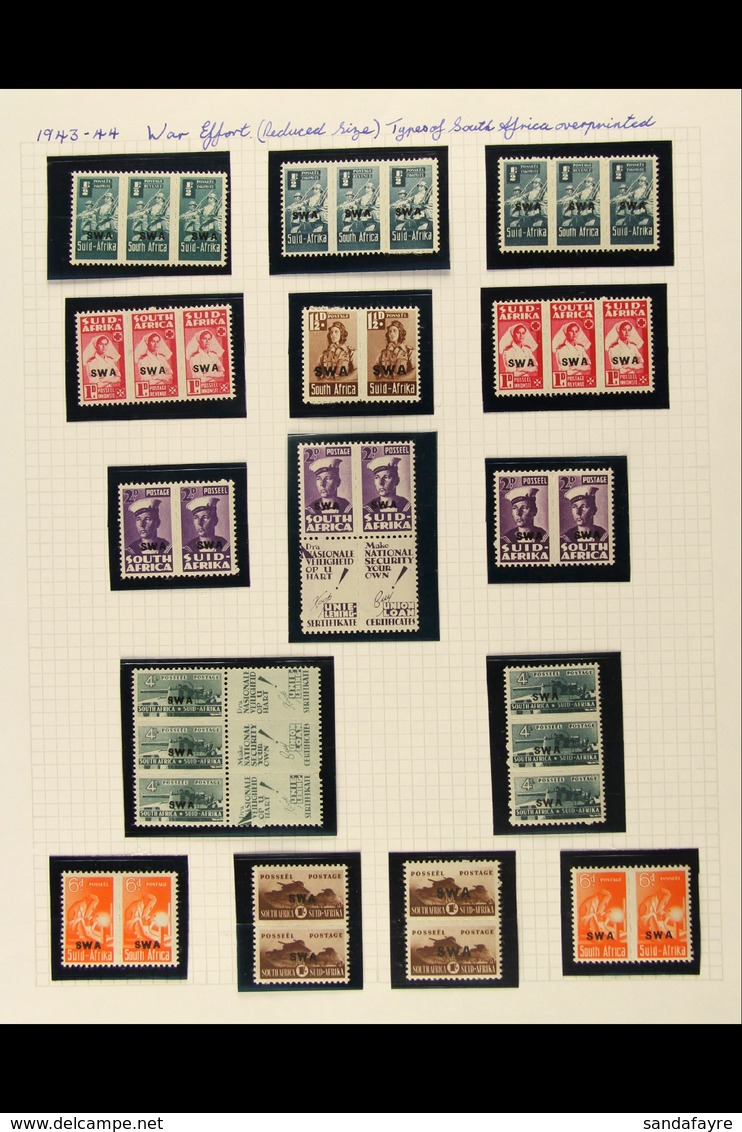 1932-72 NEVER HINGED MINT COLLECTION Which Includes 1943-44 Small War Effort Complete Set In Correct Units With Addition - Zuidwest-Afrika (1923-1990)