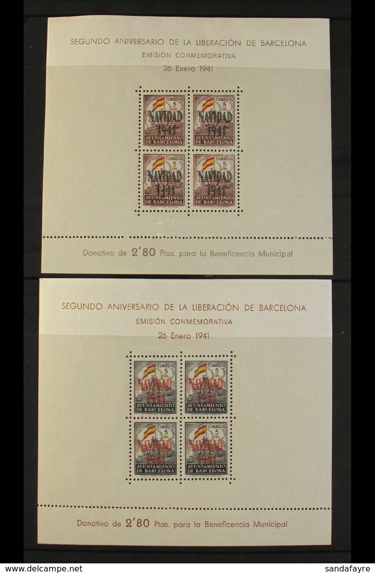 1936-42 MINIATURE SHEET SELECTION. An Attractive, All Different NEVER HINGED MINT Selection Presented On Stock Pages. In - Andere & Zonder Classificatie