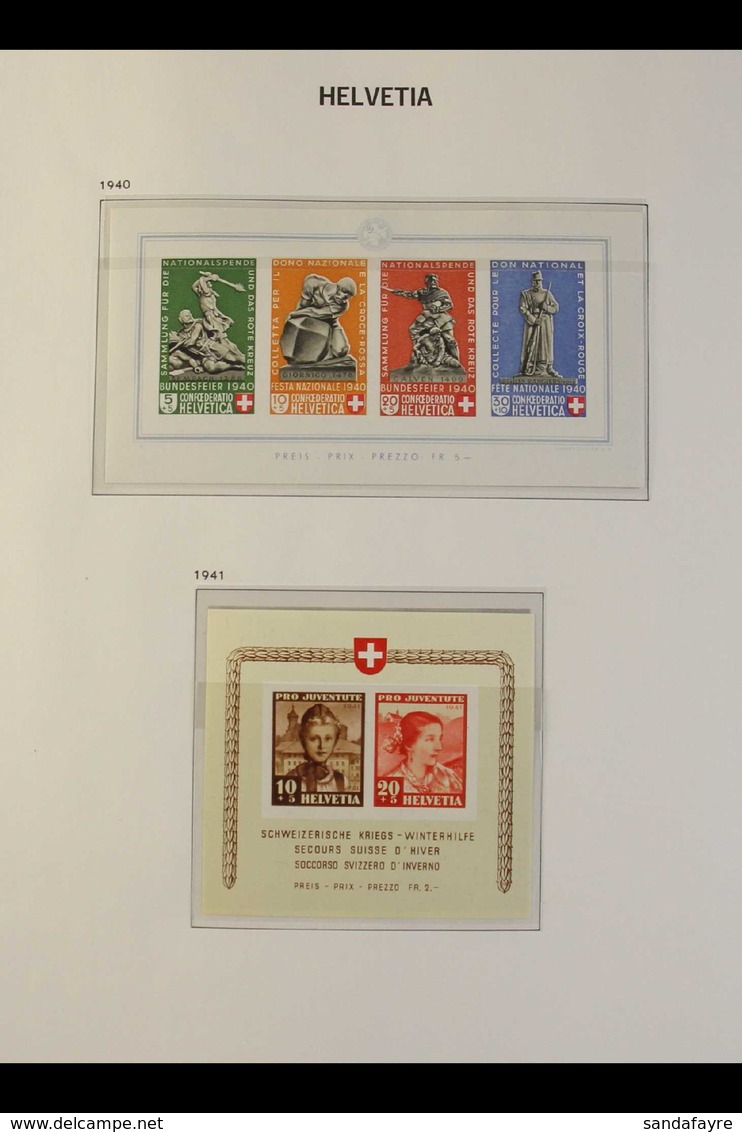 1936 TO 1948 MINIATURE SHEETS COMPLETE COLLECTION. A Never Hinged Mint Complete Run From 1936 Defence Fund To 1948 IMABA - Other & Unclassified