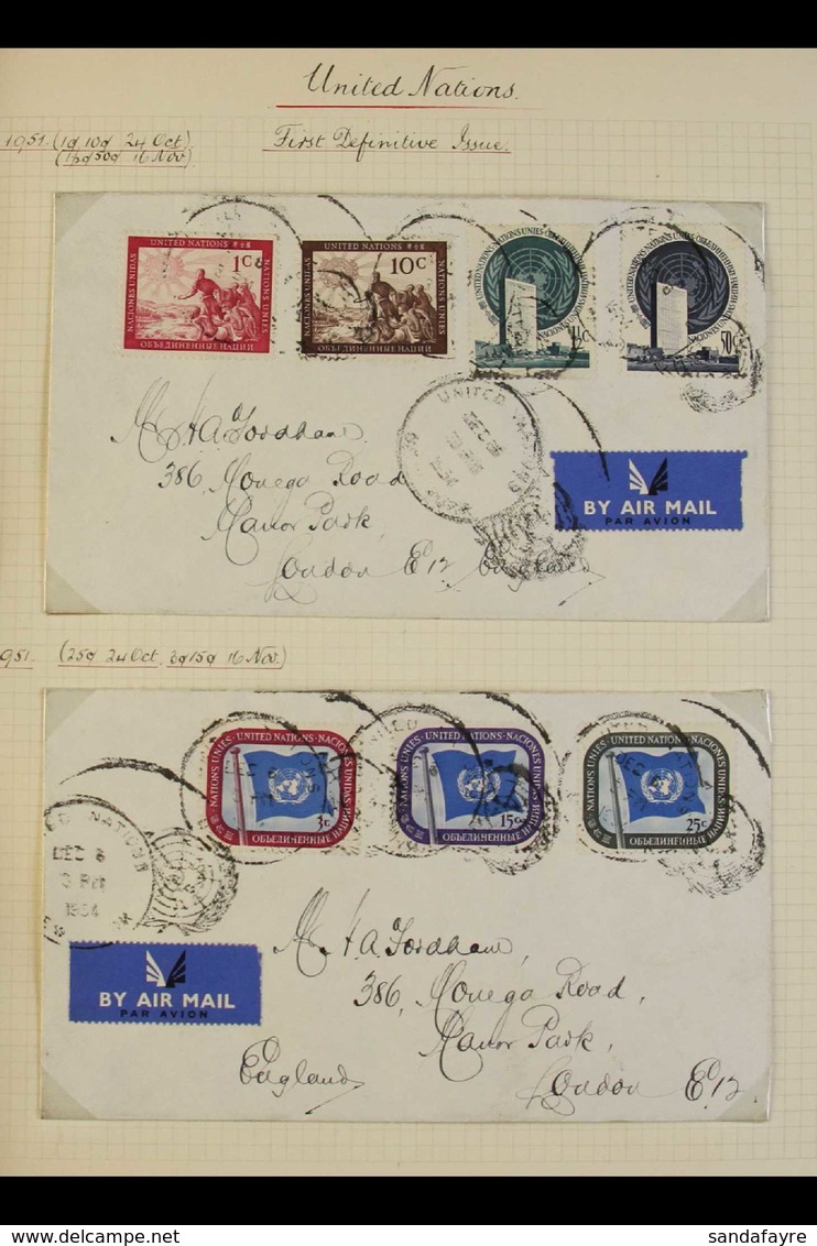 NEW YORK OFFICES 1951-1967 FIRST DAY COVER COLLECTION Presented In An Album With "Better" Covers Including The 1951 Air  - Andere & Zonder Classificatie