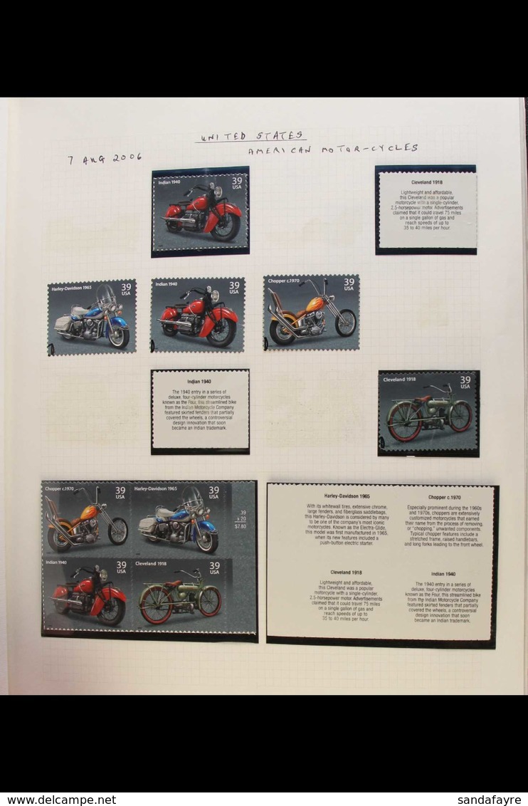 1892-2012 MOTORCYCLE TOPICAL COLLECTION A Most Interesting Collection, Chiefly Of Covers & Cards That Includes A Very Ea - Andere & Zonder Classificatie