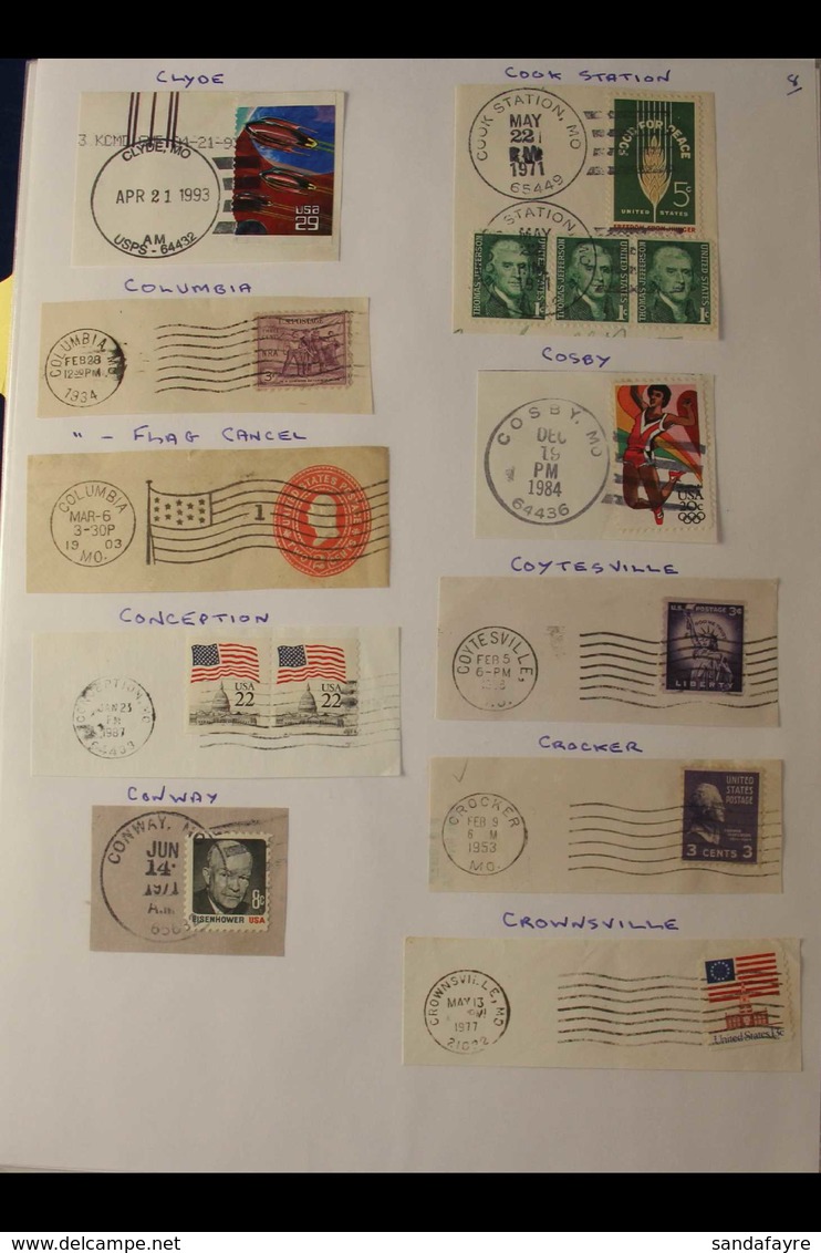 POSTMARKS COLLECTION "M" & "N" STATES - SIX VOLUME COLLECTION Featuring Cancellations On Stamps Of All Periods And Incl. - Andere & Zonder Classificatie