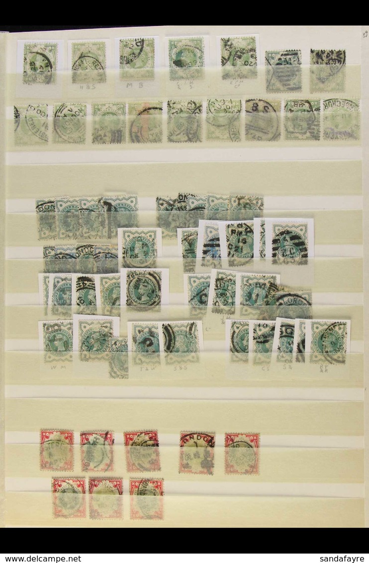 PERFINS JUBILEE ISSUES 1887-1900 Interesting Collection Of Used Stamps With Values To 1s Presented On Stock Pages, All W - Autres & Non Classés