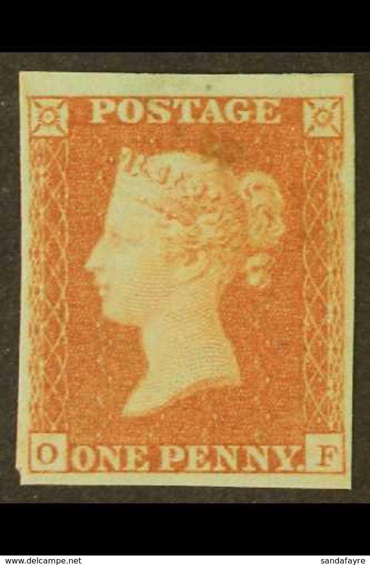 1841 1d Red-brown, SG 8, Mint Good Part OG, 4 Margins, Slight Stain Above Queens Head. Cat £600. For More Images, Please - Other & Unclassified