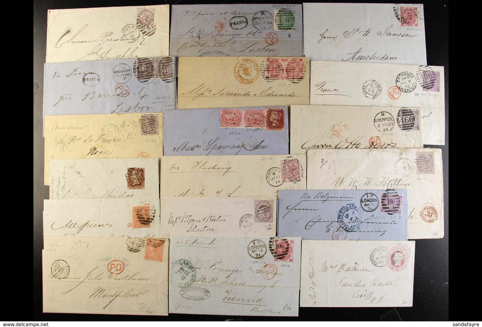 1841-1902 TREMENDOUS GROUP OF BETTER COVERS From A Retired Dealer's Stock. With Line-engraved From 1841 1d Imperfs; Grea - Andere & Zonder Classificatie