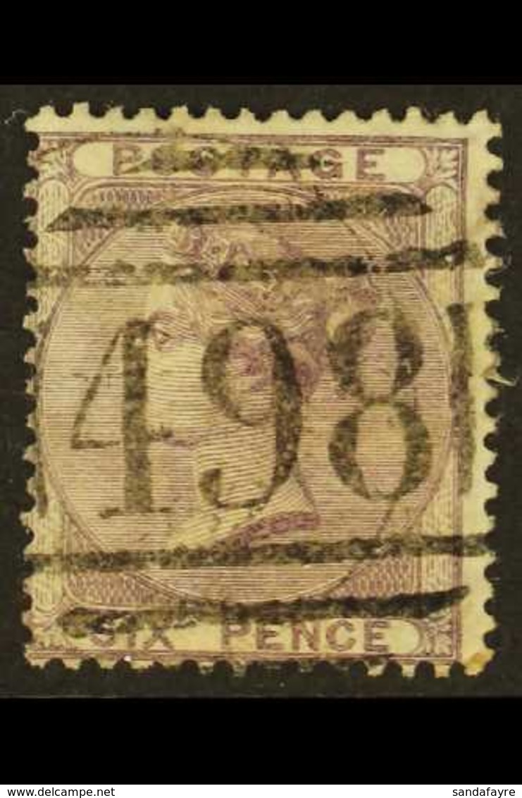 1855-57 6d Pale Lilac On Thick Paper, SG 70b, Fine Used, Full Perfs, Cat £425. For More Images, Please Visit Http://www. - Sonstige & Ohne Zuordnung