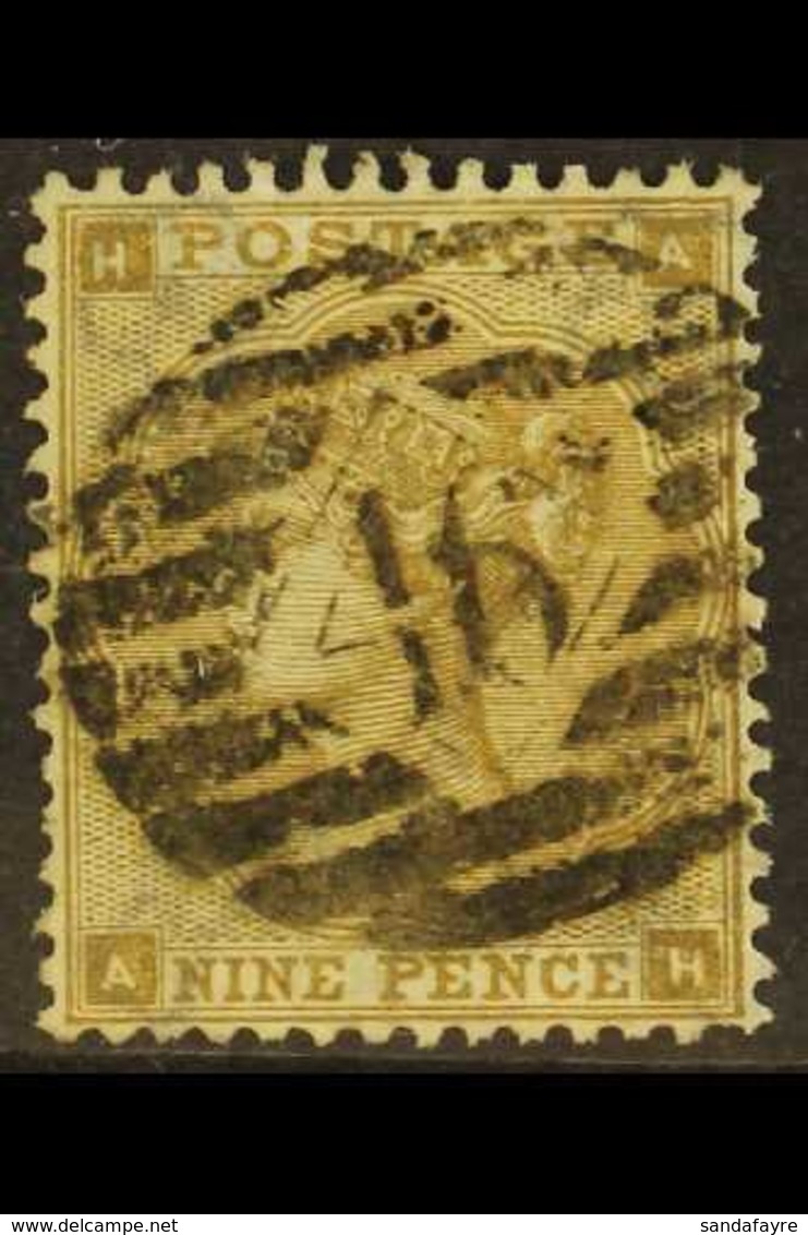 1862-64 9d Bistre, SG 87, Well Centered And Good Perfs, Neat Upright "46" Cancel. Cat £475. For More Images, Please Visi - Sonstige & Ohne Zuordnung