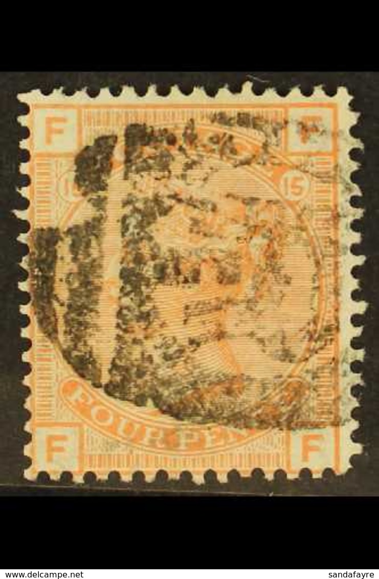 1876 4d Vermilion Plate 15, SG 152, Good Colour And Perfs, Barred "R" Registered Cancel. Cat £525. For More Images, Plea - Sonstige & Ohne Zuordnung