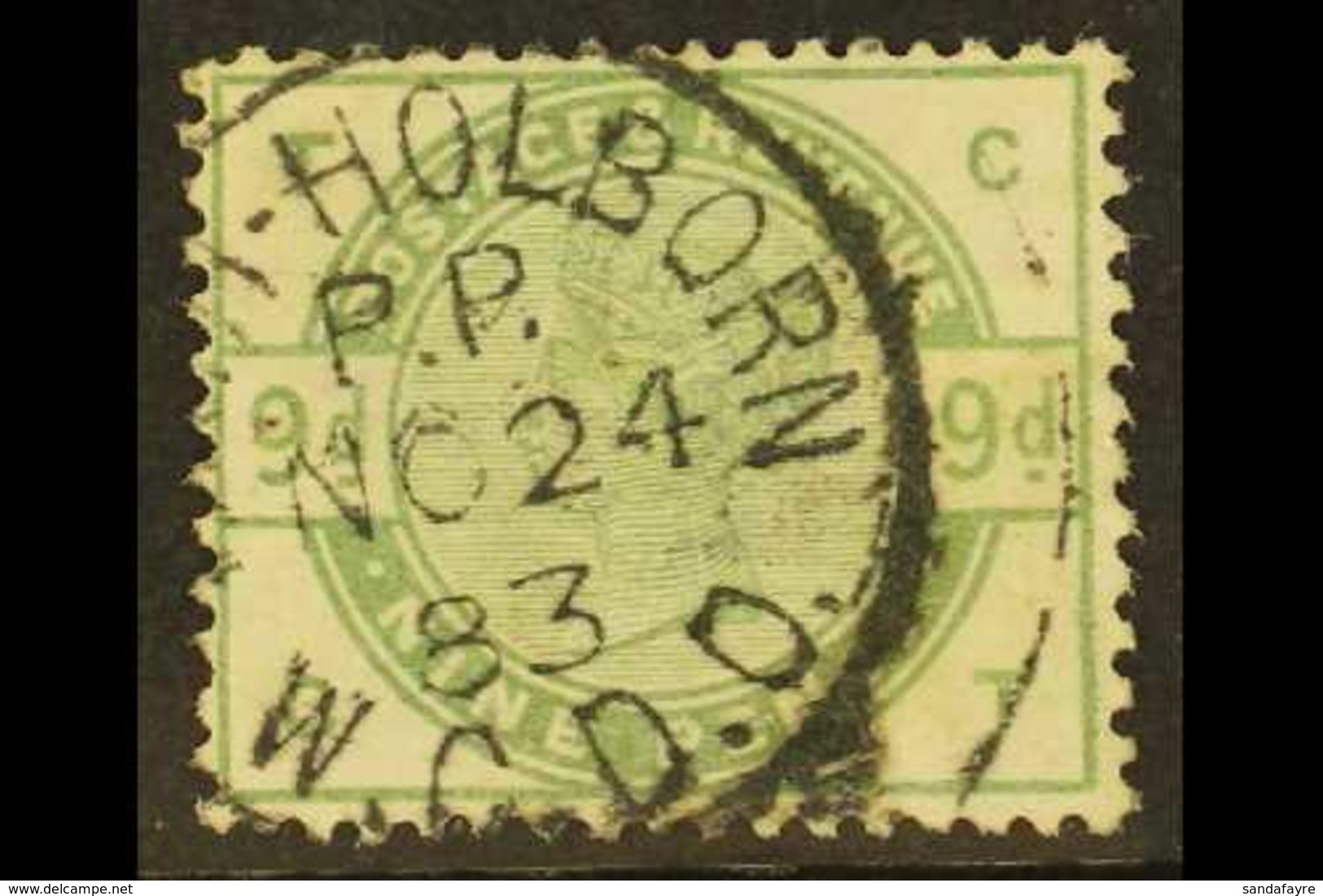 1883 9d Dull Green, SG 195 Very Fine Used With Good Colour And Fully Dated Cds Cancellation. Cat £480. For More Images,  - Andere & Zonder Classificatie