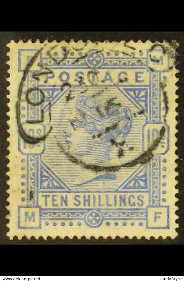 1883-84 10s Ultramarine, SG 183, Fine Used, Cat £525. For More Images, Please Visit Http://www.sandafayre.com/itemdetail - Other & Unclassified