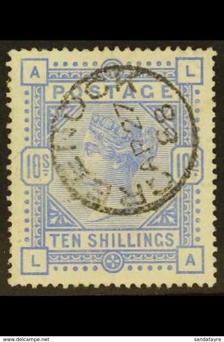 1883-84 10s Pale Ultramarine, Wmk Anchor, SG 183, Very Fine Used, Lovely Fully Dated Grenock Cds. Cat £550. For More Ima - Other & Unclassified