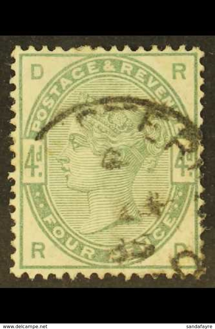 1884 4d Dull Green, SG 192, Very Fine Used With Good Colour. Cat 210. For More Images, Please Visit Http://www.sandafayr - Andere & Zonder Classificatie