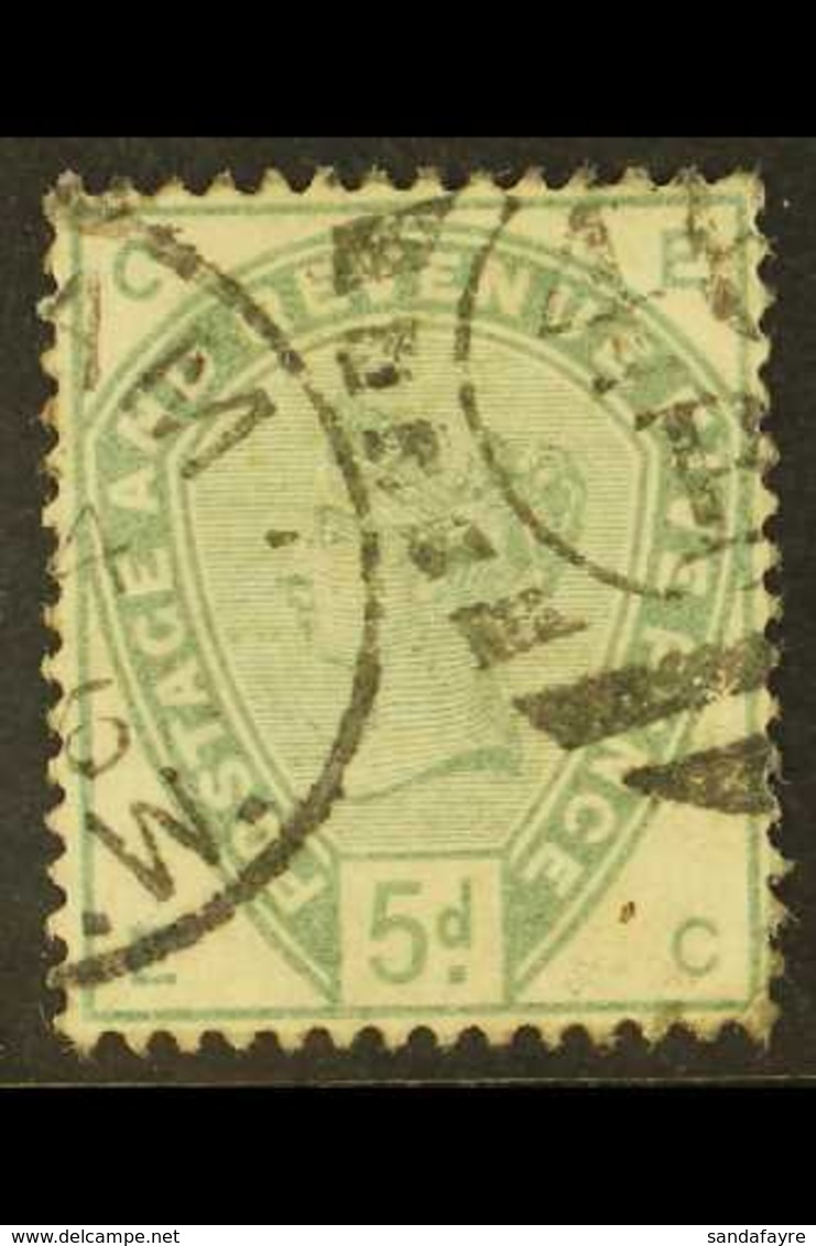 1884 5d Dull Green, SG 193, Very Fine Used With Good Colour. Cat £210. For More Images, Please Visit Http://www.sandafay - Andere & Zonder Classificatie