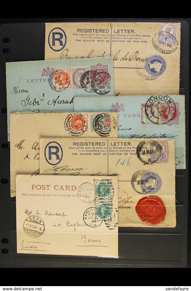 1887-92 "JUBILEE" FRANKINGS ON OVERSEAS MAIL. An Attractive Collection Of Covers & Cards Bearing 1887-92 "Jubilee" Stamp - Other & Unclassified