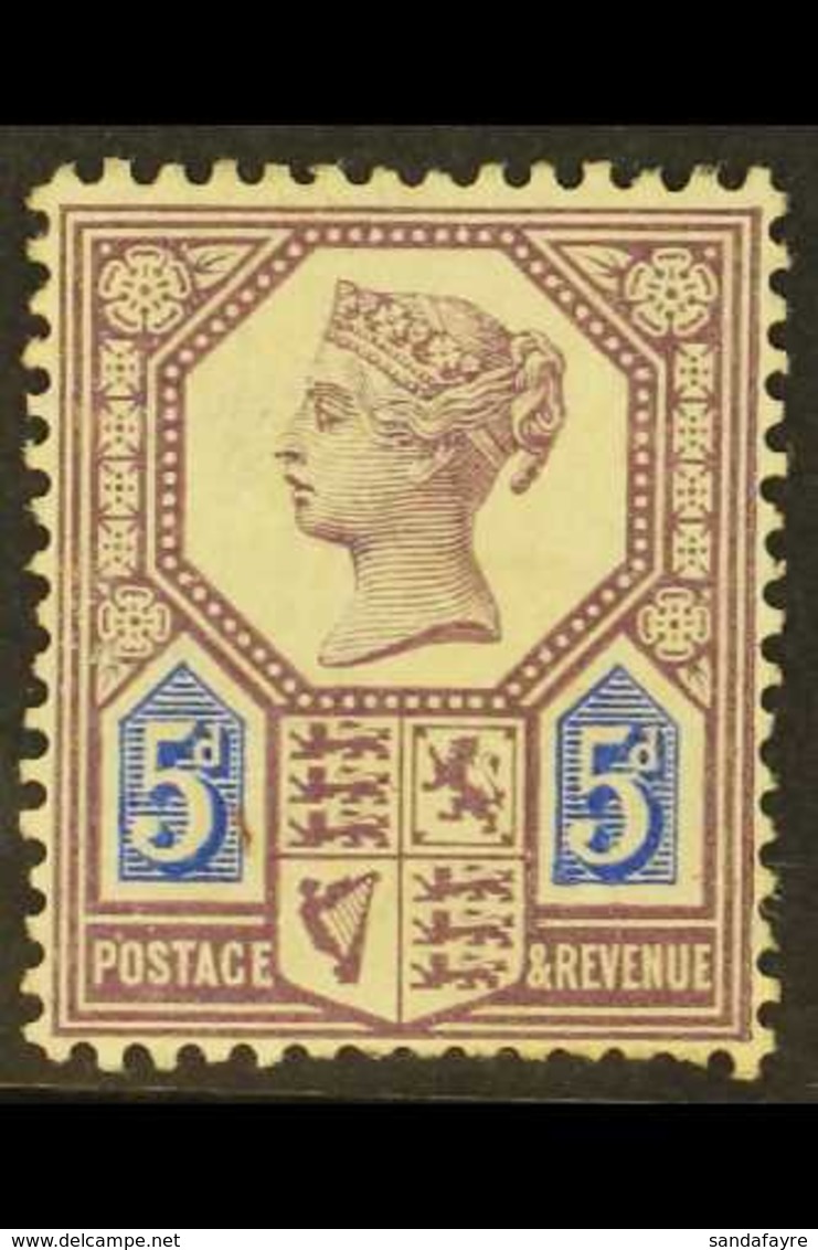 1887-92 5d Dull Purple And Blue (Die I), SG 207, Mint With Short Perfs At The Base. Cat £800. For More Images, Please Vi - Other & Unclassified