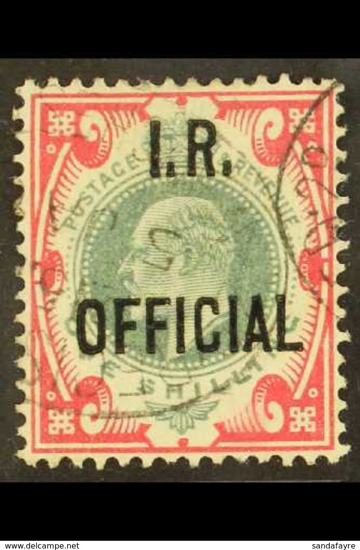 OFFICIALS INLAND REVENUE. 1902-04 1s Dull Green & Carmine, SG O24, Very Fine Used For More Images, Please Visit Http://w - Unclassified