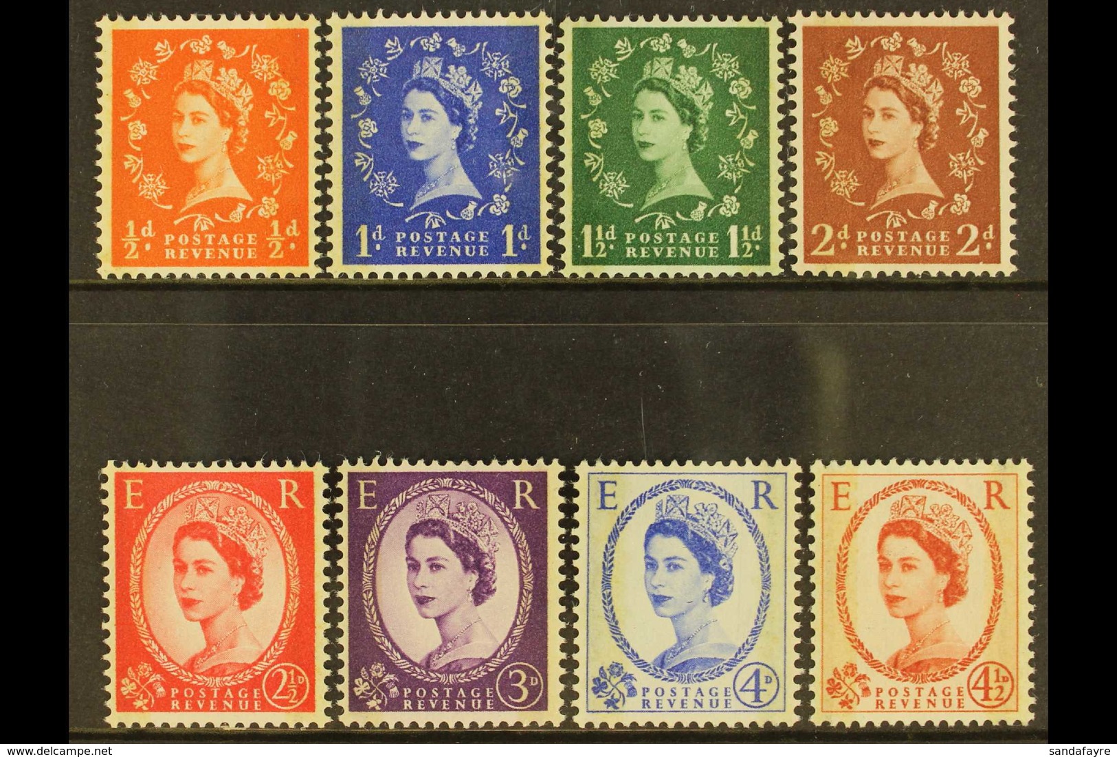 1959 Phosphor Graphite Definitive Set, SG 599/609, Never Hinged Mint (8 Stamps) For More Images, Please Visit Http://www - Andere & Zonder Classificatie