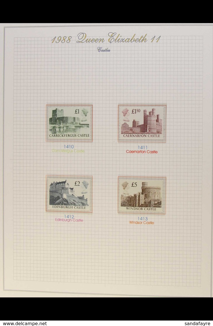 1988-1997 HIGH VALUES. SUPERB NEVER HINGED MINT COLLECTION On Hingeless Leaves, All Different, Inc 1988, 1992-95 & 1997  - Andere & Zonder Classificatie