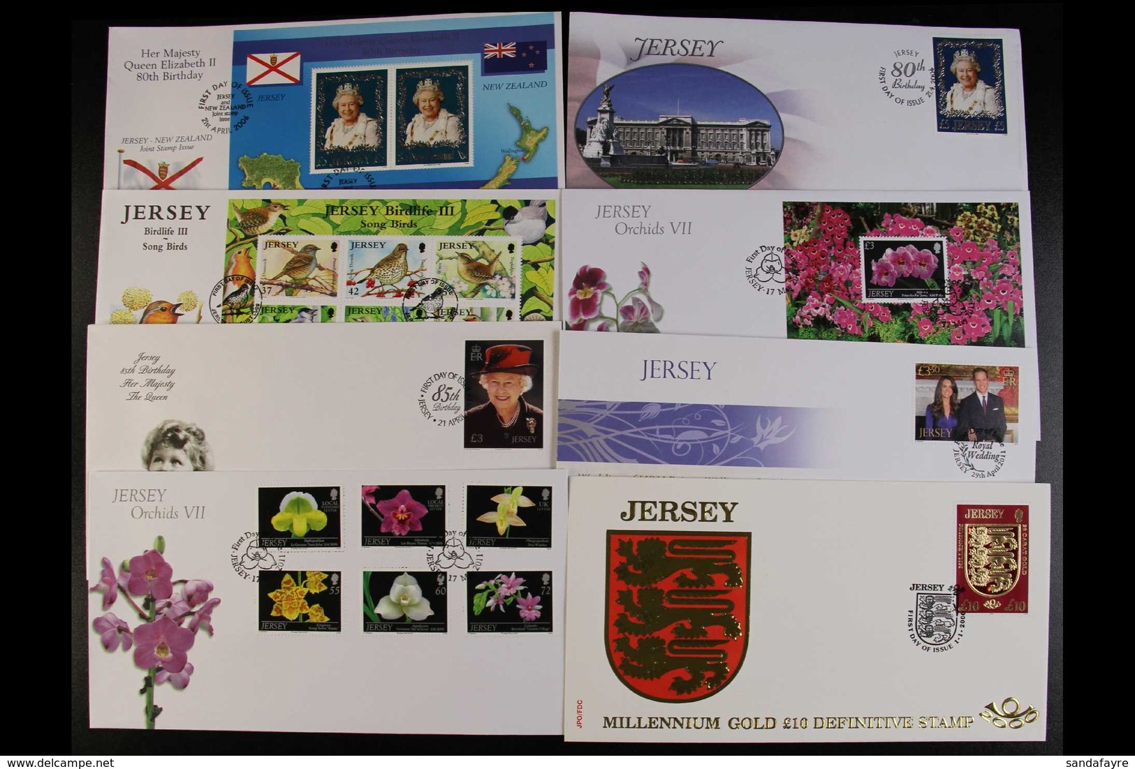 JERSEY 1969-2011 FIRST DAY COVERS COLLECTION. An Attractive, ALL DIFFERENT Collection Of Illustrated, Unaddressed Covers - Andere & Zonder Classificatie