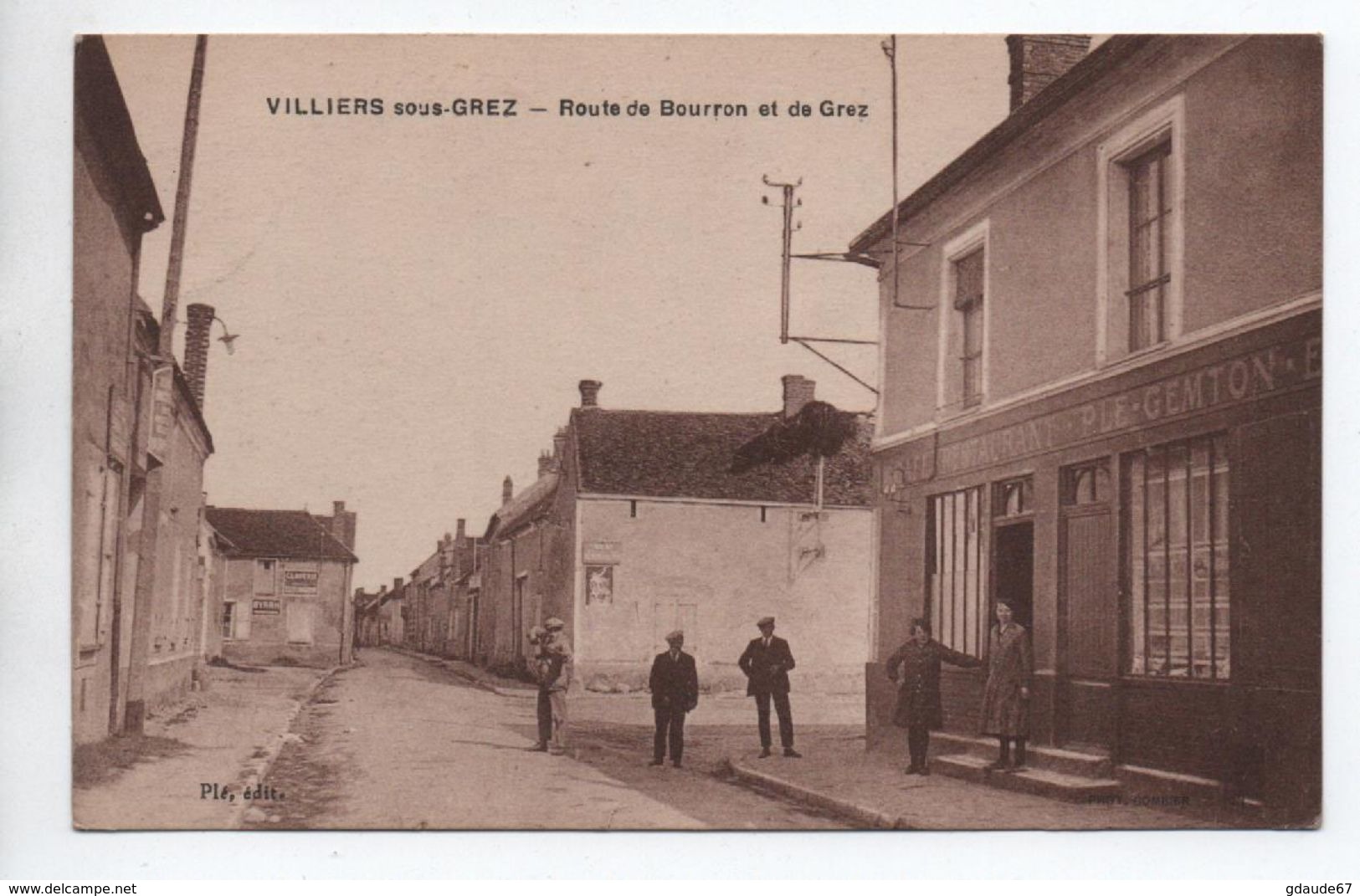 VILLIERS SOUS GREZ (77) - ROUTE DE BOURRON ET DE GREZ - Autres & Non Classés